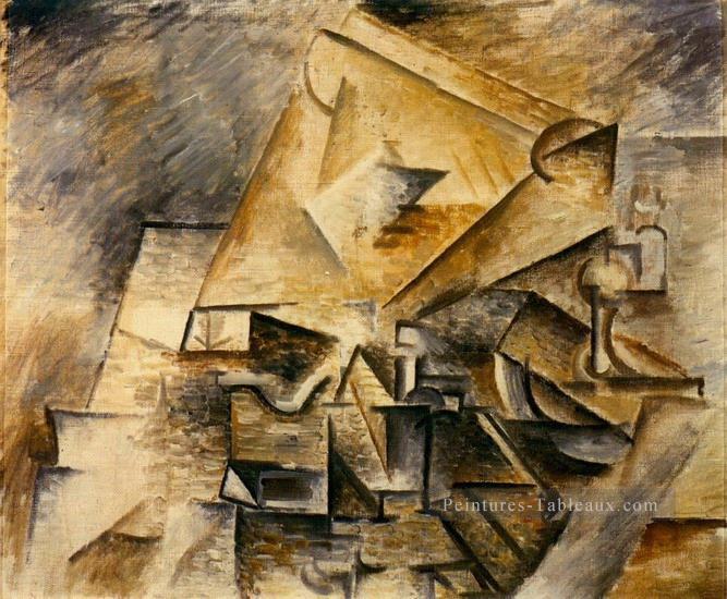 L encrier 1910 cubisme Pablo Picasso Peintures à l'huile